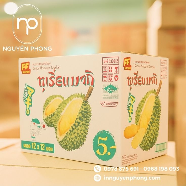 Mẫu thùng carton đựng sầu riêng tại TP.HCM